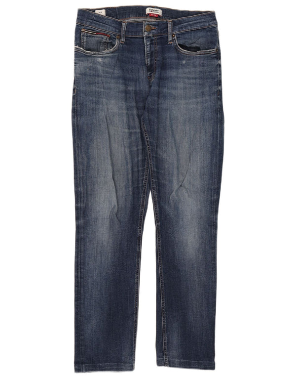 Tommy Hilfiger Masculino Slim Jeans W32 L29 Azul