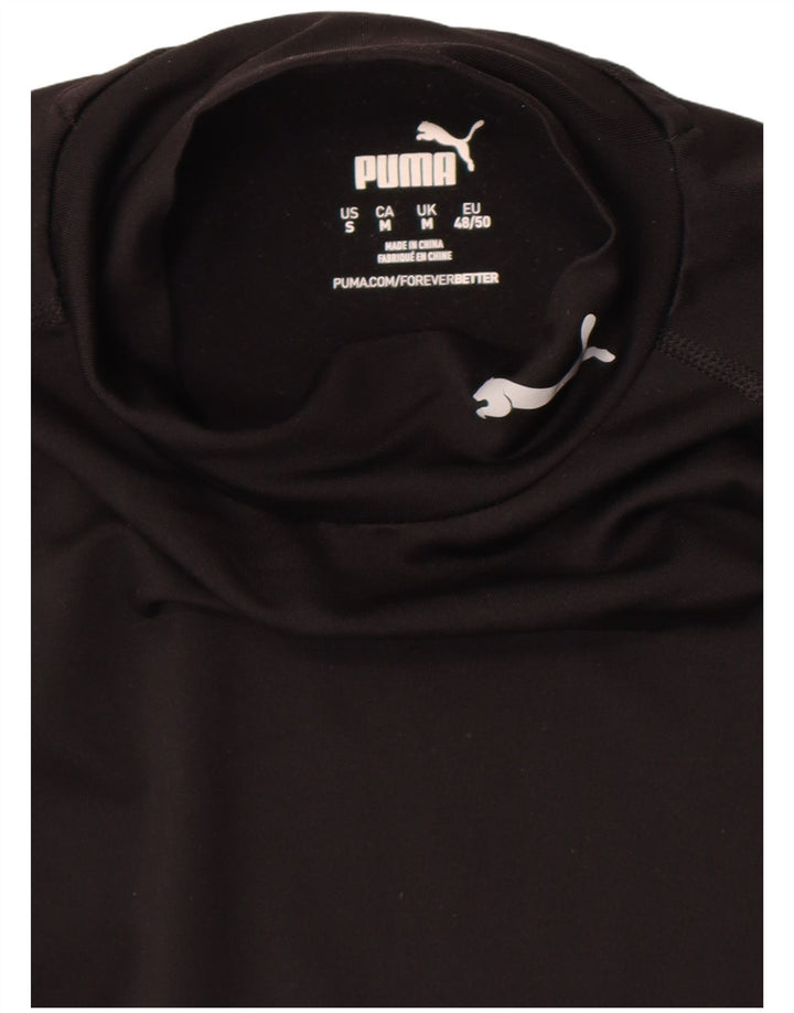 Puma Mens Top Manga Longa Médio Preto