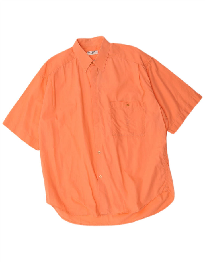 Camisa masculina de manga curta Pal Zileri grande rosa