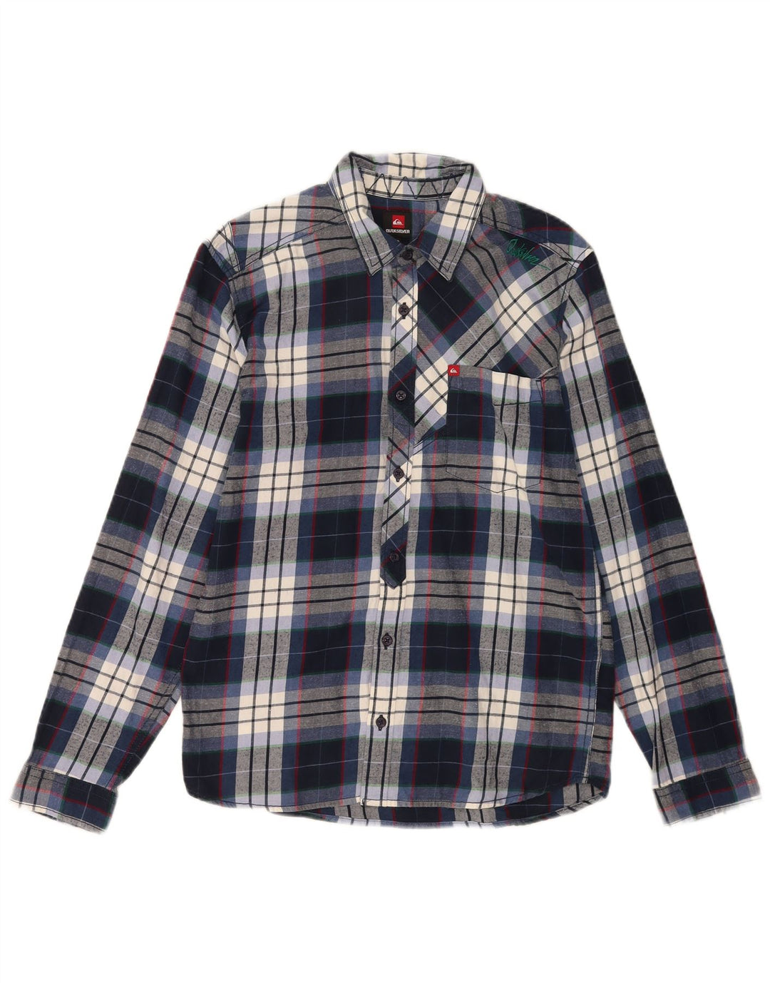 Camisa Quiksilver Menino Flanela 15-16 Anos Azul Marinho Xadrez