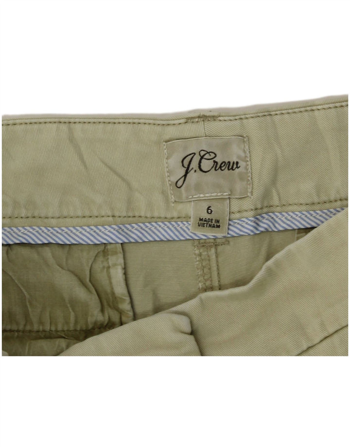 J. Crew Shorts Chino Feminino US 6 Médio W30 Algodão Cáqui