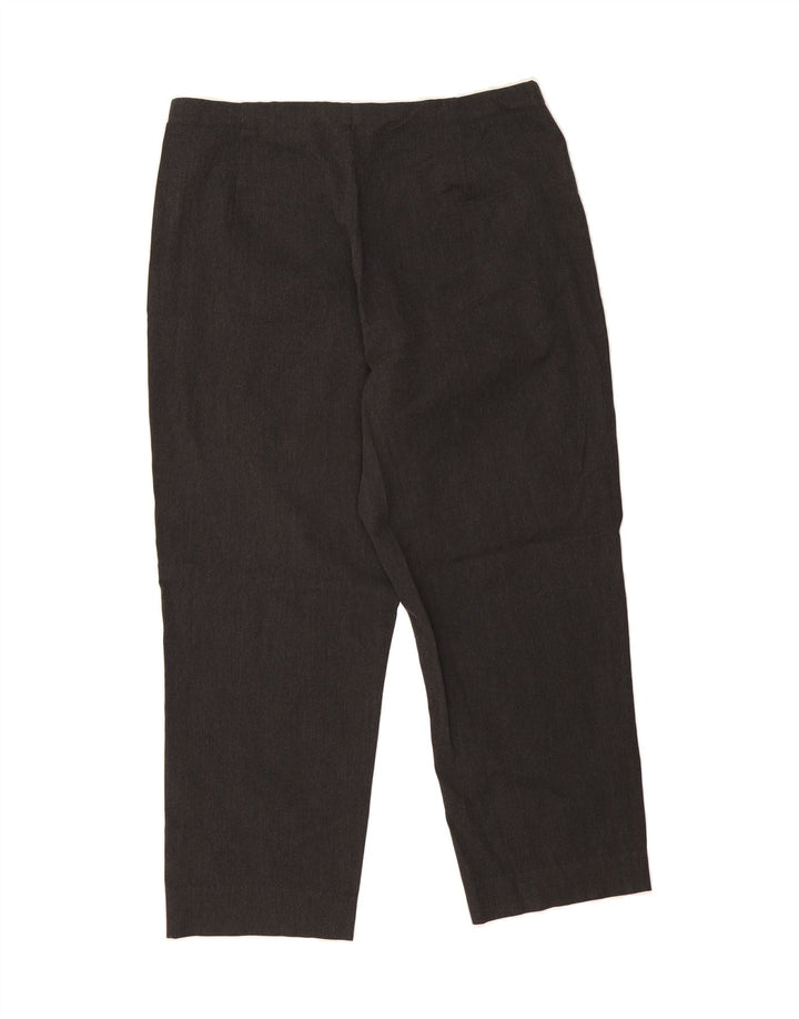 EDDIE BAUER Womens Stretch Straight Suit Trousers US 16 2XL W38 L25 Grey Vintage Eddie Bauer and Second-Hand Eddie Bauer from Messina Hembry 