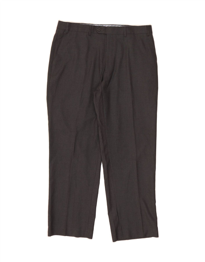 IZOD Mens Straight Suit Trousers W36 L30 Grey Polyester Vintage Izod and Second-Hand Izod from Messina Hembry 