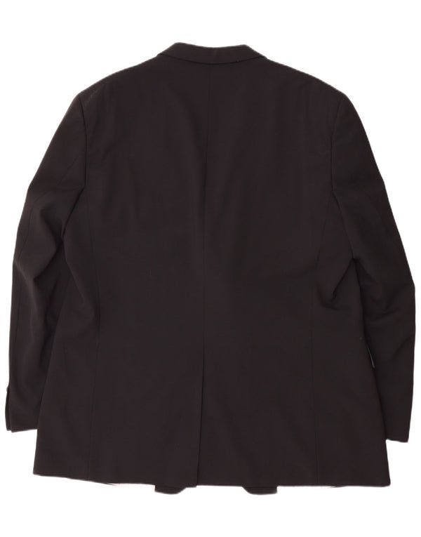 Jaqueta blazer masculina DOUGLAS com 2 botões UK 46 3XL poliéster preto