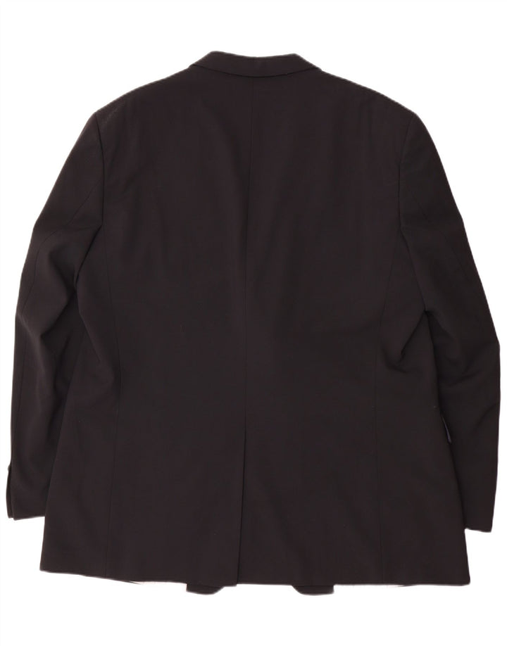 Jaqueta blazer masculina DOUGLAS com 2 botões UK 46 3XL poliéster preto