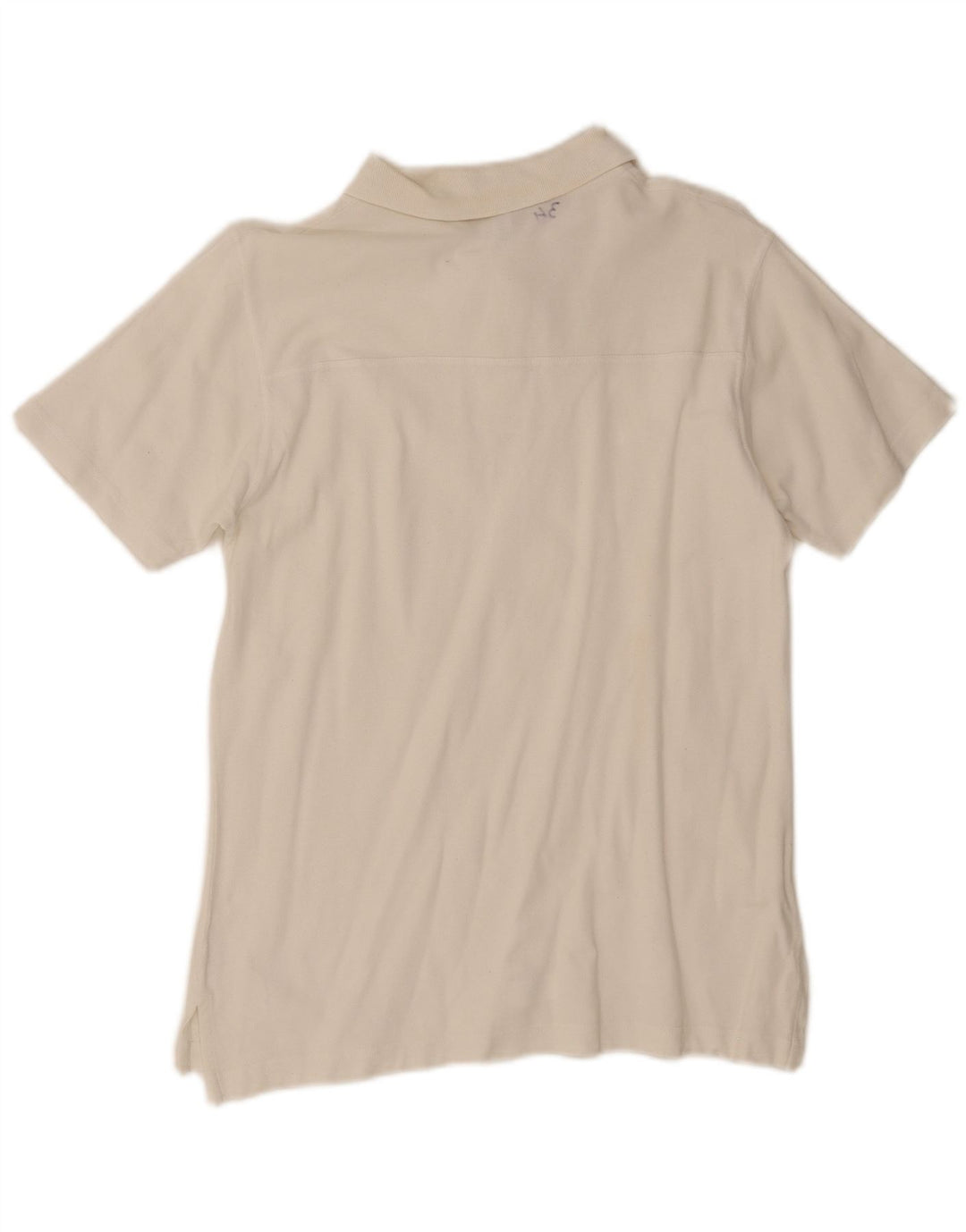 Camisa polo masculina Moschino de algodão branco médio