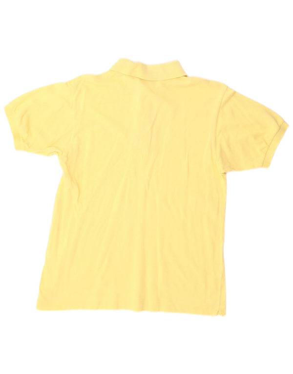 Camisa polo masculina Lacoste tamanho 3 pequeno algodão amarelo