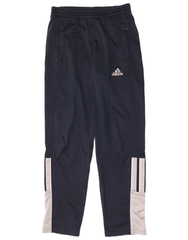 Calça de treino masculina Adidas UK 32/34 XS Azul marinho Colourblock Poliéster