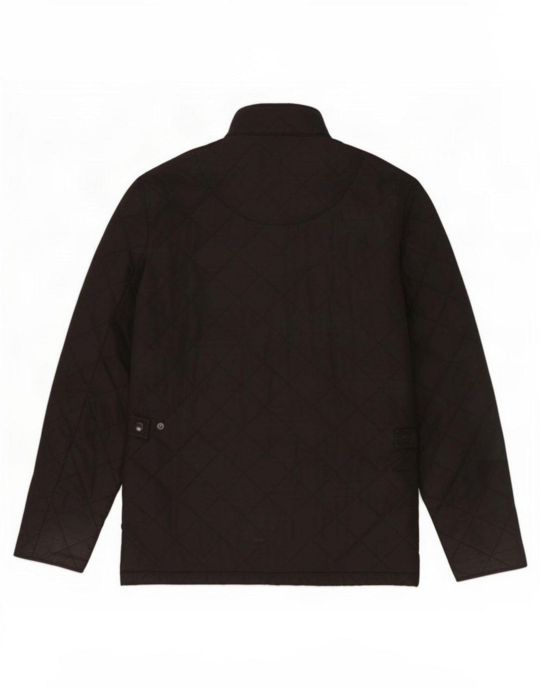 Jaqueta acolchoada masculina Barbour UK 38 poliéster preto médio