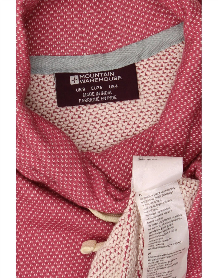 Suéter feminino Mountain Warehouse Jumper UK 8 algodão rosa pequeno