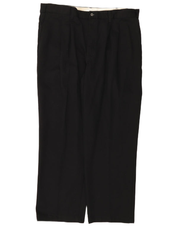 Lee Mens Khakis Pegged Chino Calças W40 L30 Algodão Preto