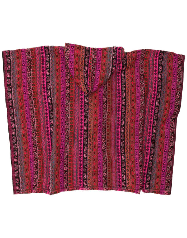 Suéter de cardigã com capuz de grandes dimensões para mulheres vintage tamanho único multicolorido