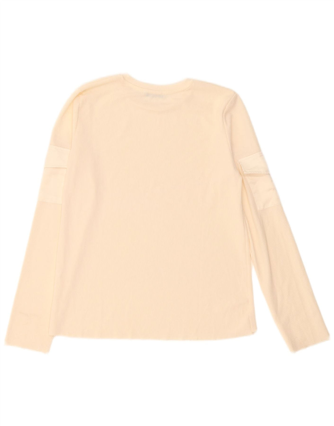 Top feminino Zara manga comprida UK 14 grande bege