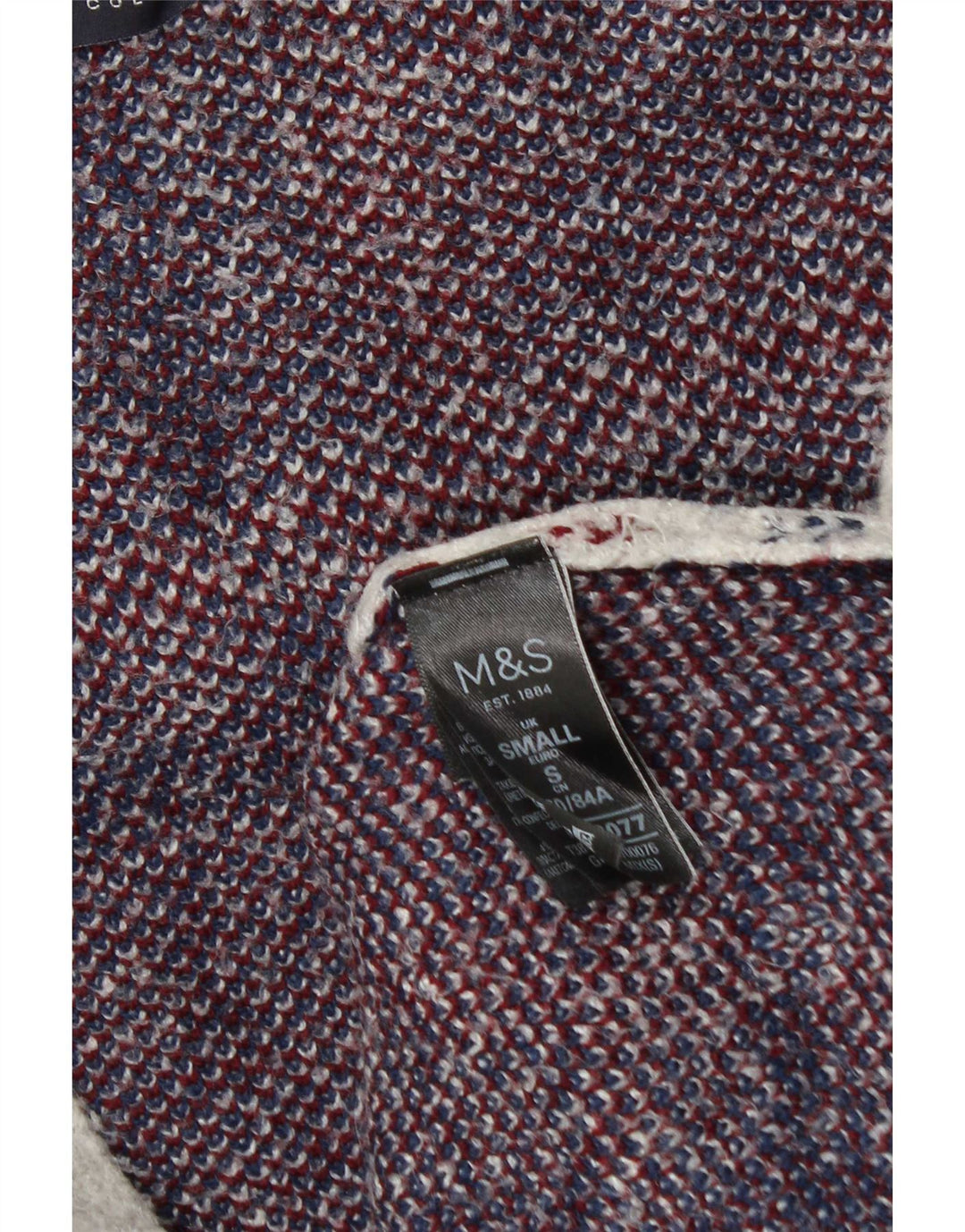 Suéter cardigã feminino Longline da Marks & Spencer Reino Unido 10 pequeno xadrez cinza