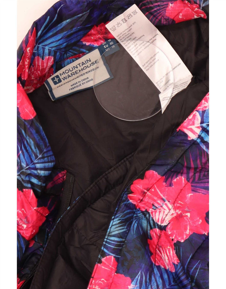 Jaqueta acolchoada feminina Mountain Warehouse UK 18 XL multicolorida floral
