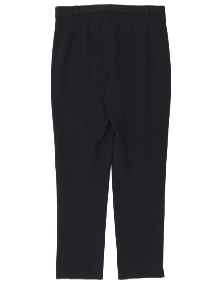 Calça Chino Feminina Marks & Spencer Slim UK 12 Médio W32 L28 Azul Marinho
