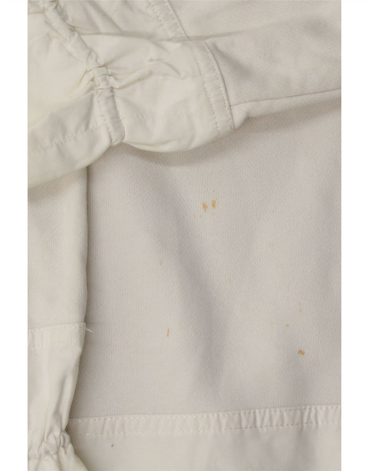 Cos feminino oversized moletom jumper UK 10 pequeno algodão branco