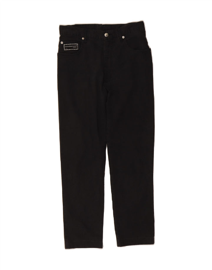 ROCCOBAROCCO Womens Cropped Jeans IT 46 Large W32 L26 Black Vintage Roccobarocco and Second-Hand Roccobarocco from Messina Hembry 