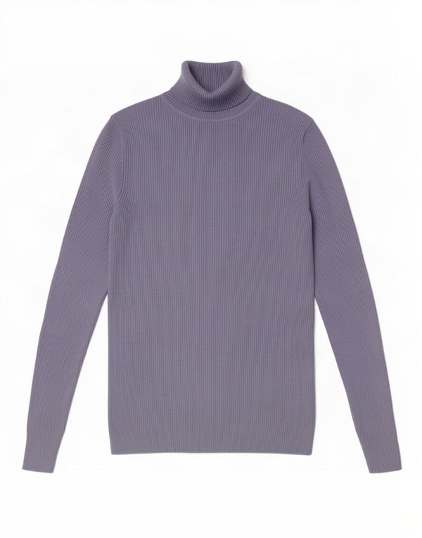 Suéter feminino Marks & Spencer com gola redonda e viscose azul médio Reino Unido 12