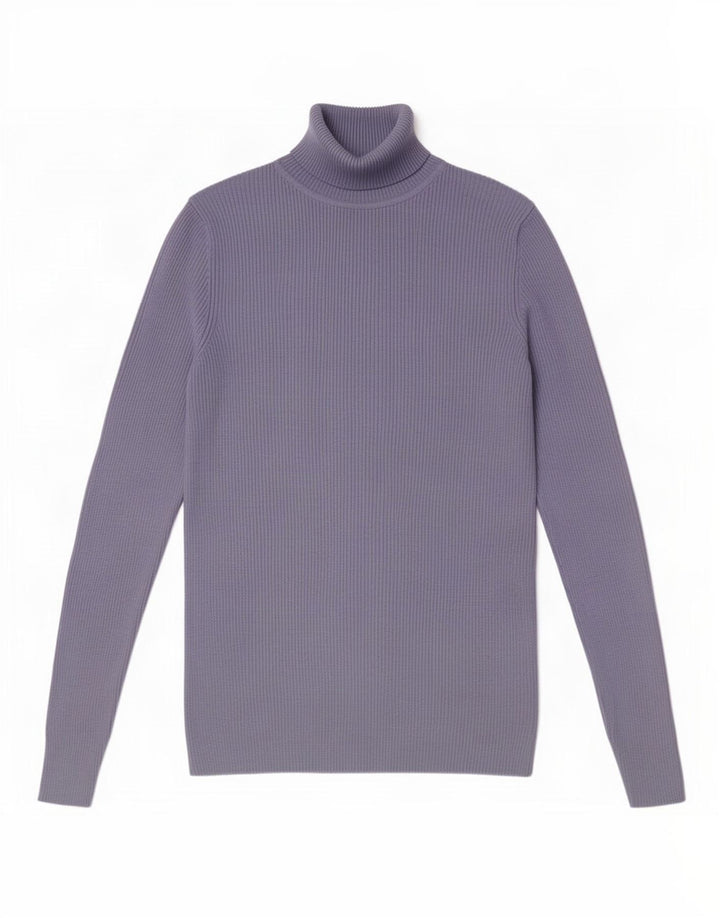 Suéter feminino Marks & Spencer com gola redonda e viscose azul médio Reino Unido 12