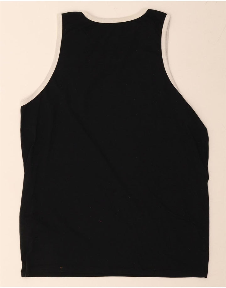 Colete gráfico masculino Nike Athletic Cut Top médio preto poliéster