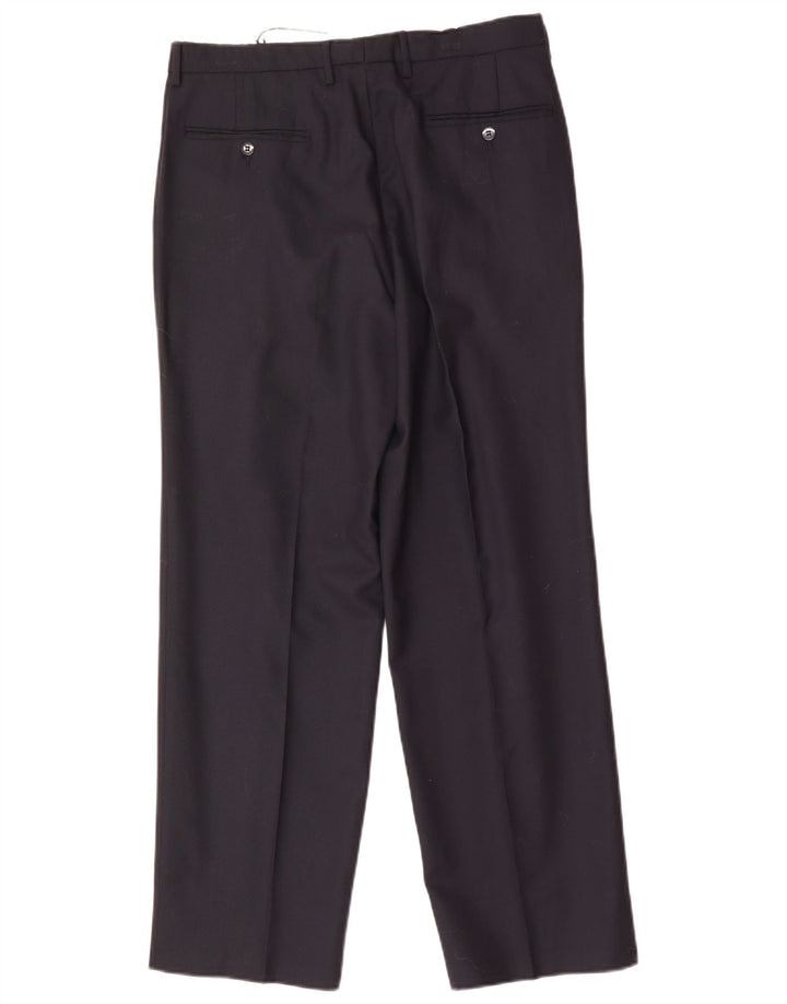 Calça masculina FRAIZZOLI Pegged Suit IT 48 Médio W32 L29 Azul marinho