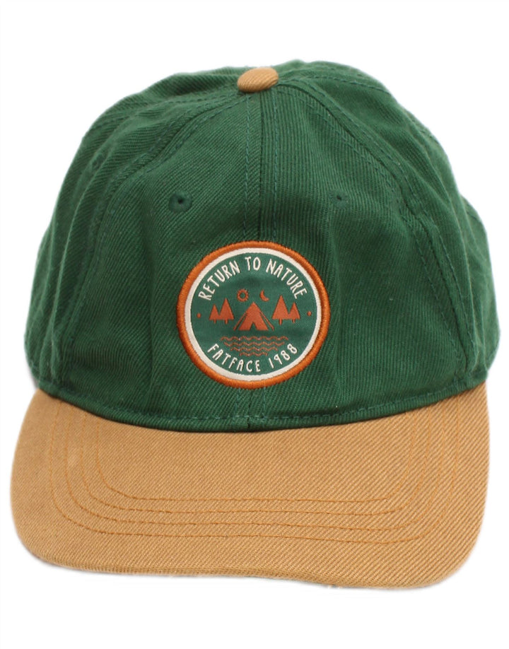 Boné de beisebol gráfico masculino Fat Face algodão verde médio