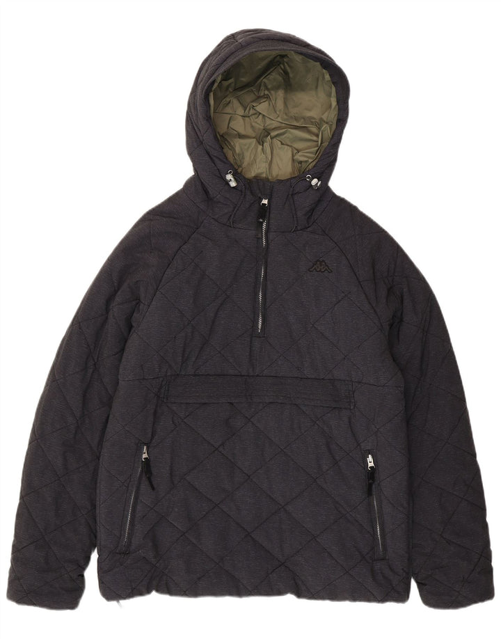 Jaqueta Anorak acolchoada masculina Kappa UK 38 poliéster cinza médio