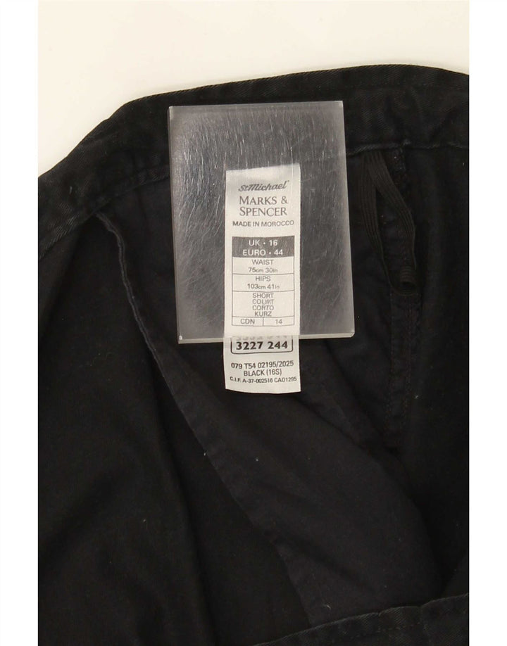 Calça cargo feminina Marks & Spencer St. Michael Reino Unido 16 grande W38 L27 preta