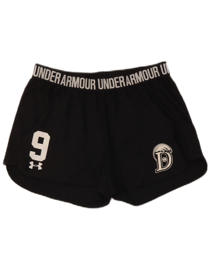 Shorts esportivos gráficos femininos Under Armour UK 12 médio preto