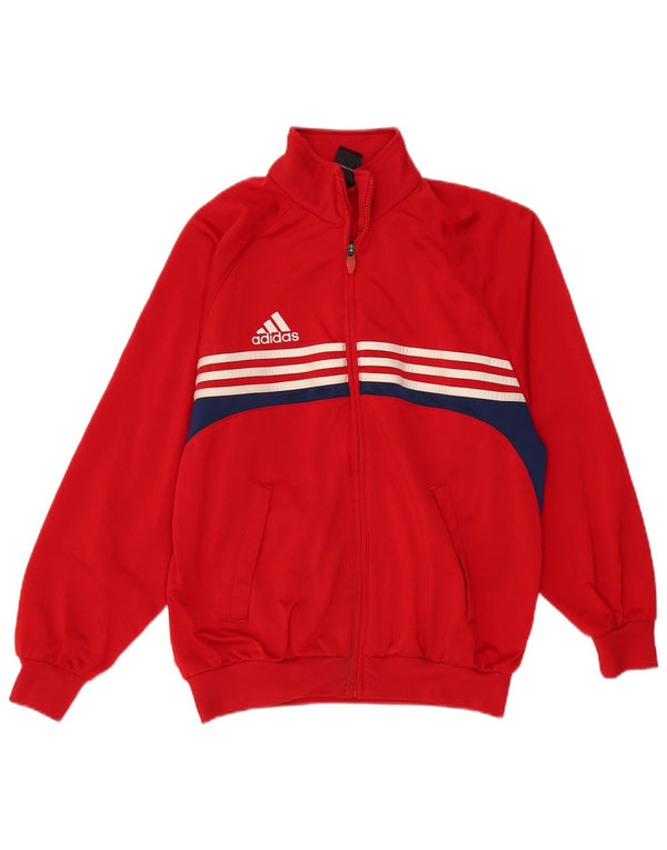 Jaqueta Adidas Meninos Treino Top 13-14 Anos Vermelho Colorblock Poliéster