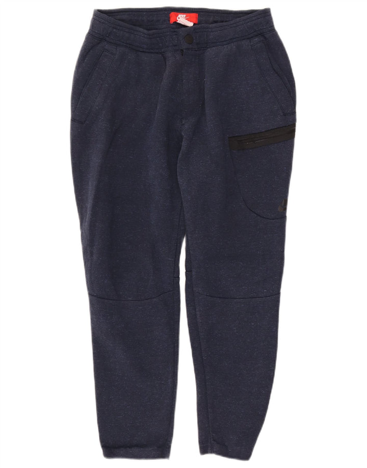 Calça de treino masculina Nike Crop Cargo médio azul marinho manchada