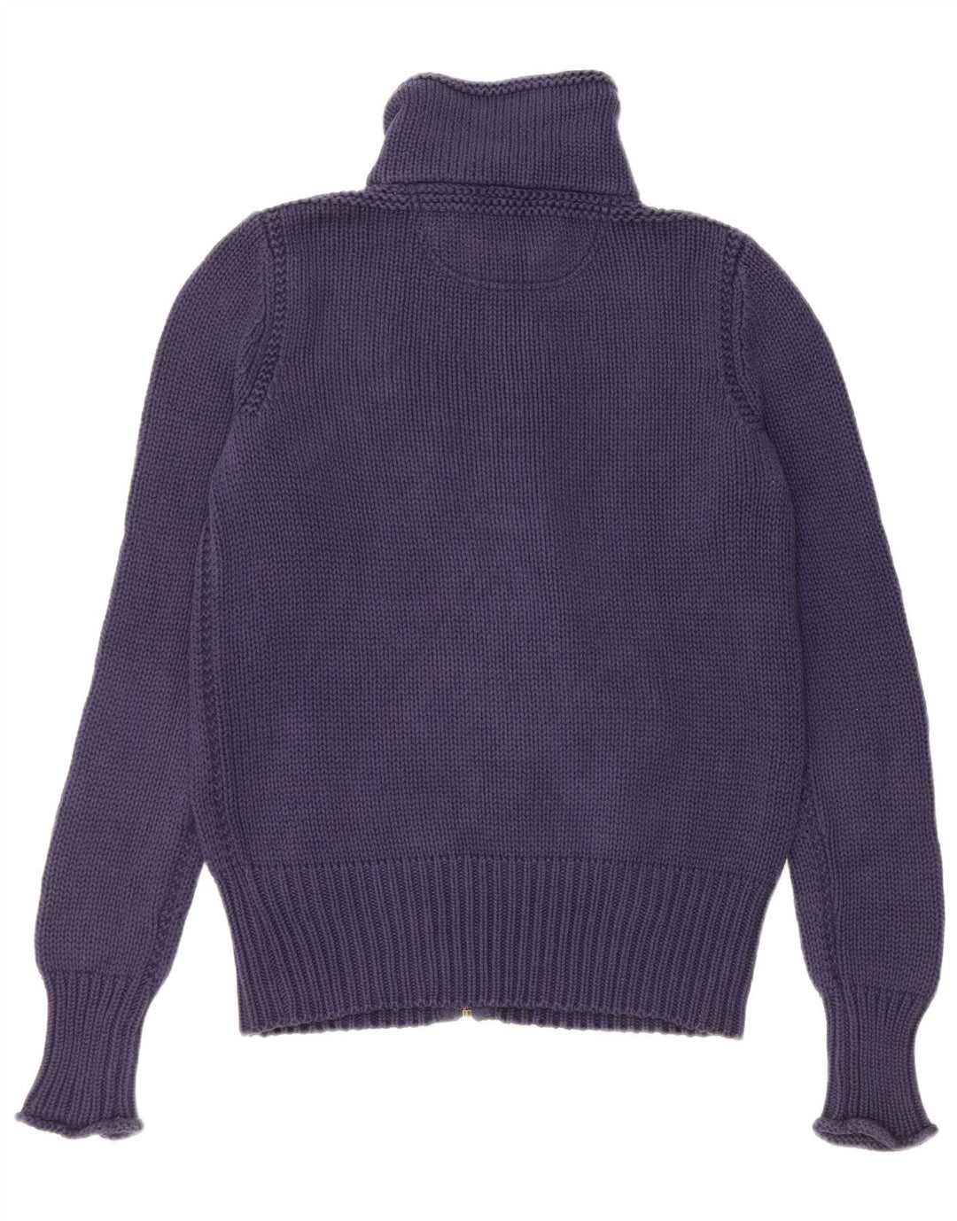 Suéter cardigã feminino RALPH LAUREN Reino Unido 14 algodão azul marinho médio