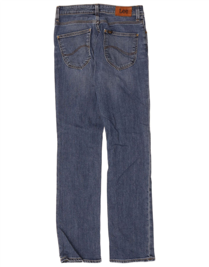 Lee Womens Marion Straight Jeans W26 L31 Azul Algodão