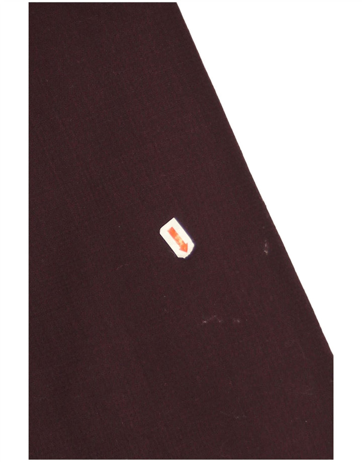 Sobretudo aberto feminino Reiss UK 6 XS lã cor de vinho