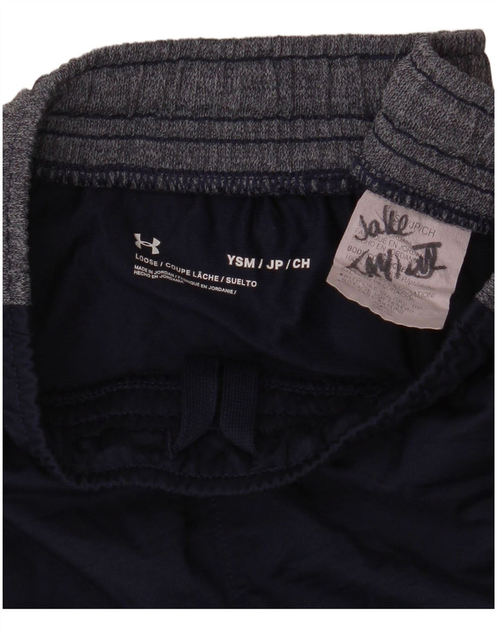 Shorts esportivos masculinos Under Armour 7-8 anos pequeno azul marinho colorblock