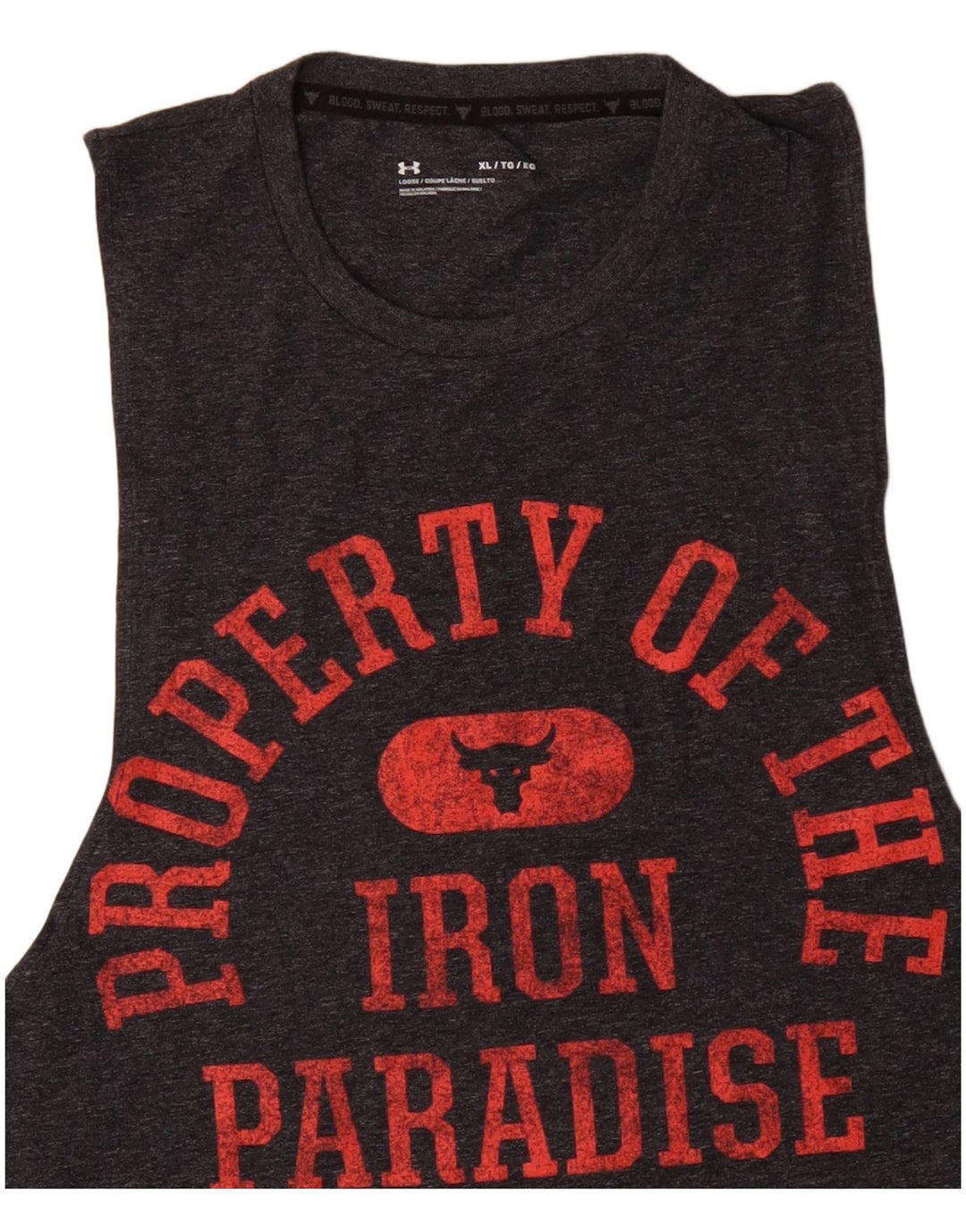 Under ARMOUR Colete gráfico masculino Top XL algodão cinza