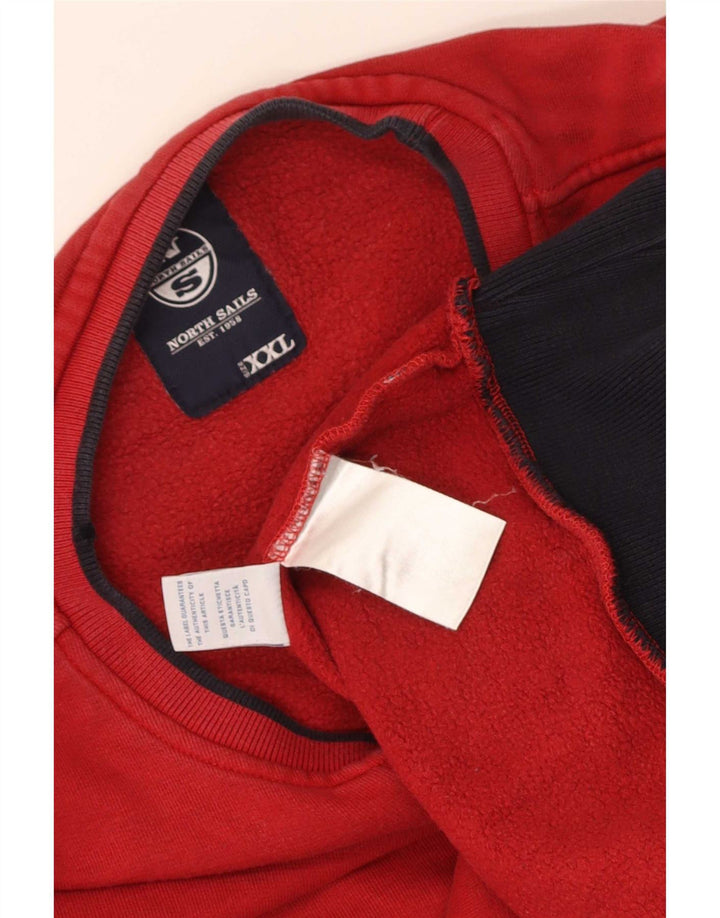 Moletom masculino North Sails 2XL algodão vermelho