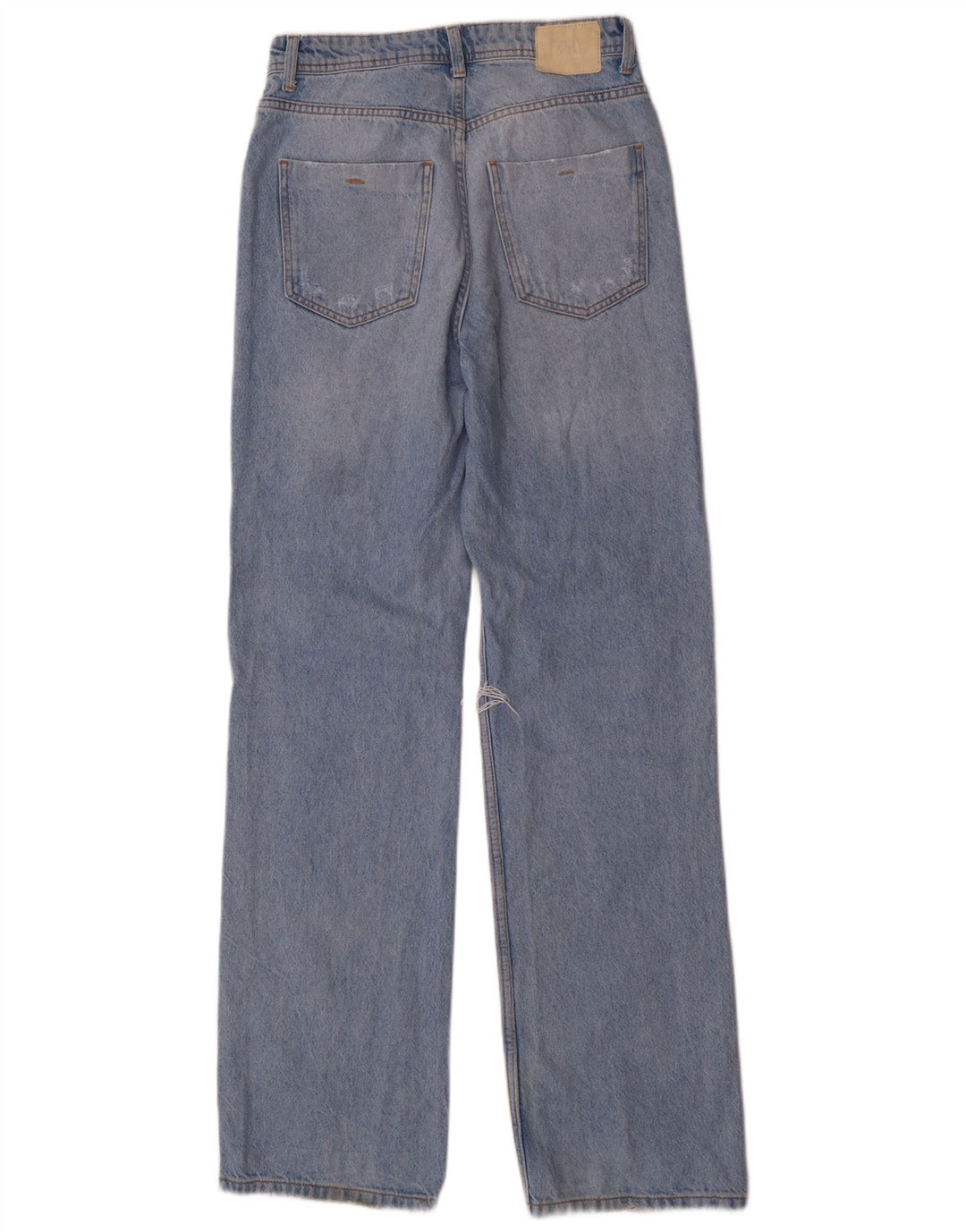 Calça jeans reta feminina Zara EU 38 pequena W28 L34 azul