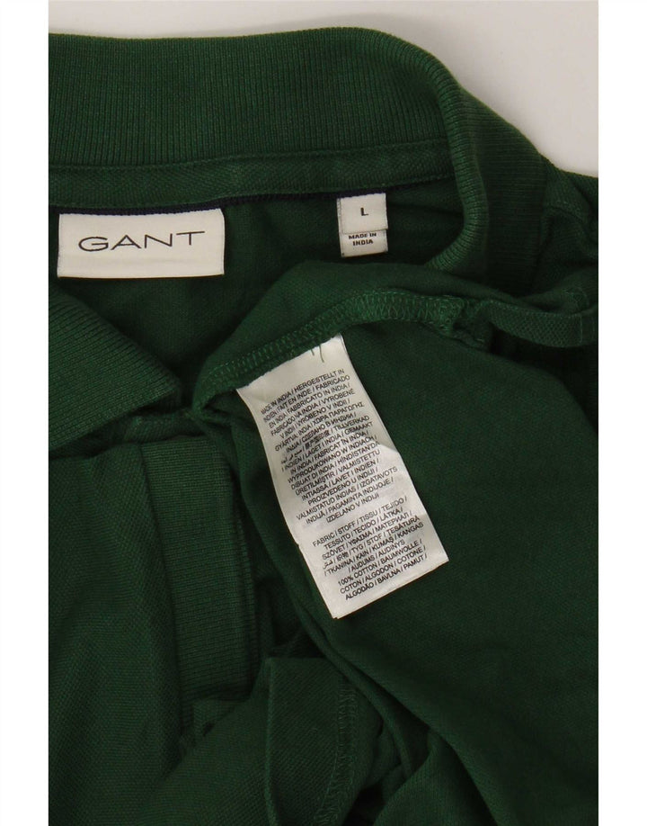 Camisa polo masculina Gant grande algodão verde