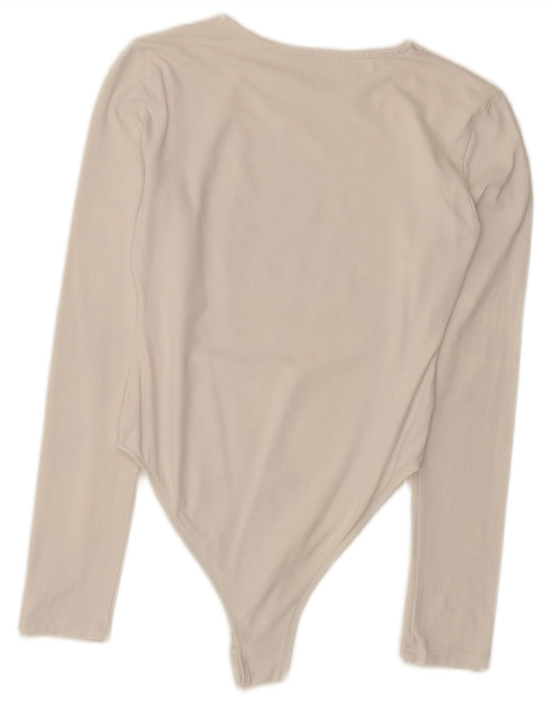 Body feminino de manga comprida ZARA UK 12 médio branco