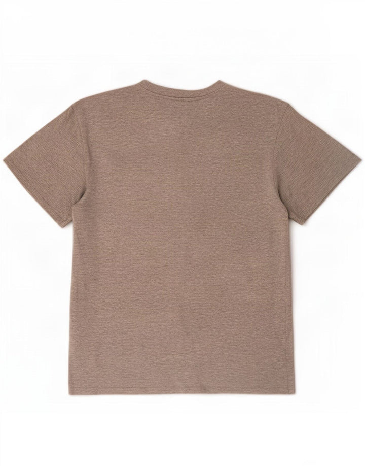Karl Kani Camiseta masculina gráfica Top algodão manchado cinza médio