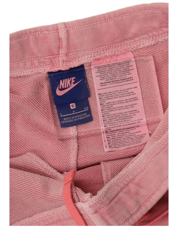 Shorts esportivos masculinos NIKE pequenos rosa algodão