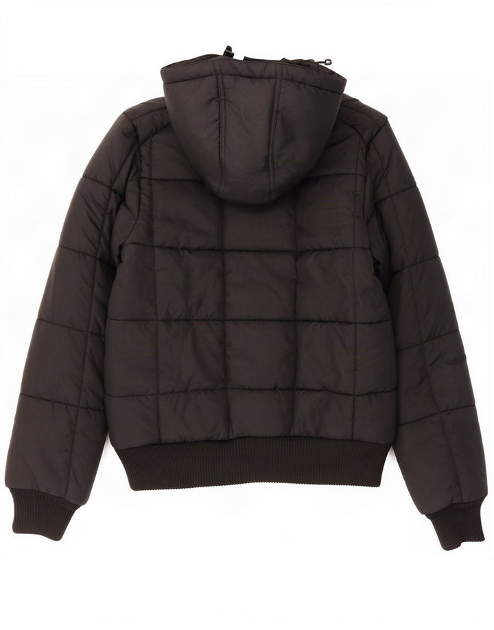 Jaqueta acolchoada com capuz feminina Adidas EU 32 XS poliéster preto