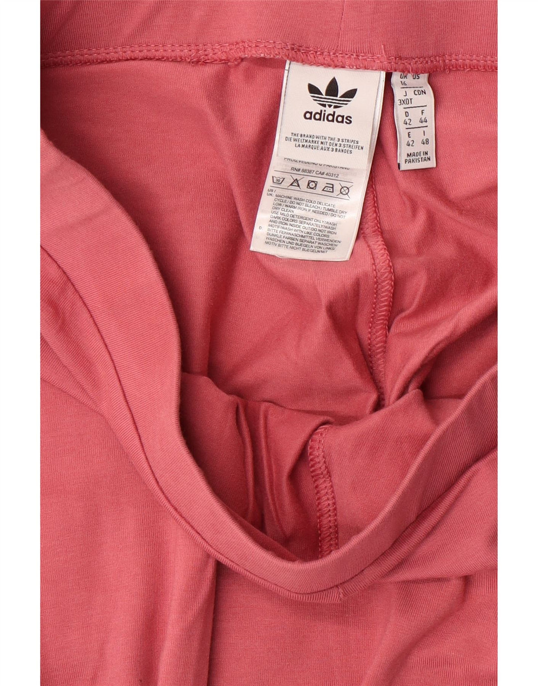 Leggings ADIDAS Femininas UK 16 Grande Algodão Rosa