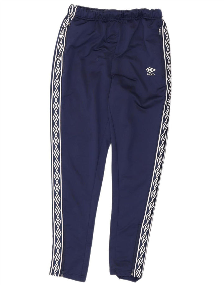 Calça de treino masculina Umbro Graphic azul marinho poliéster médio