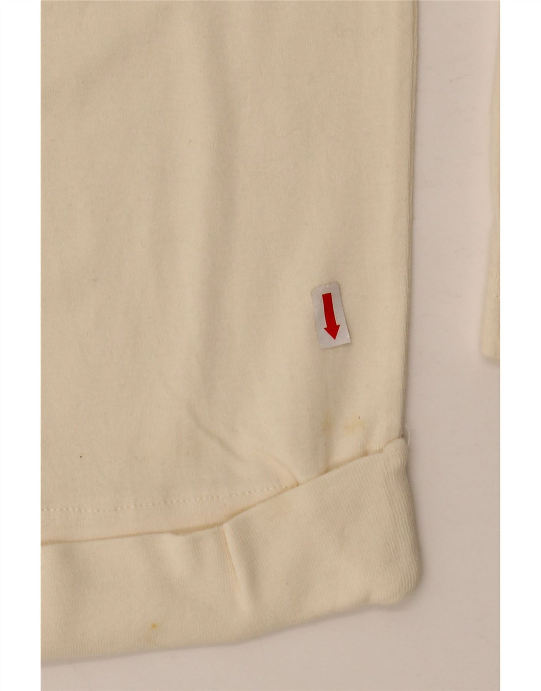 ORVIS Top feminino oversized manga 3/4 Reino Unido 14 algodão bege médio