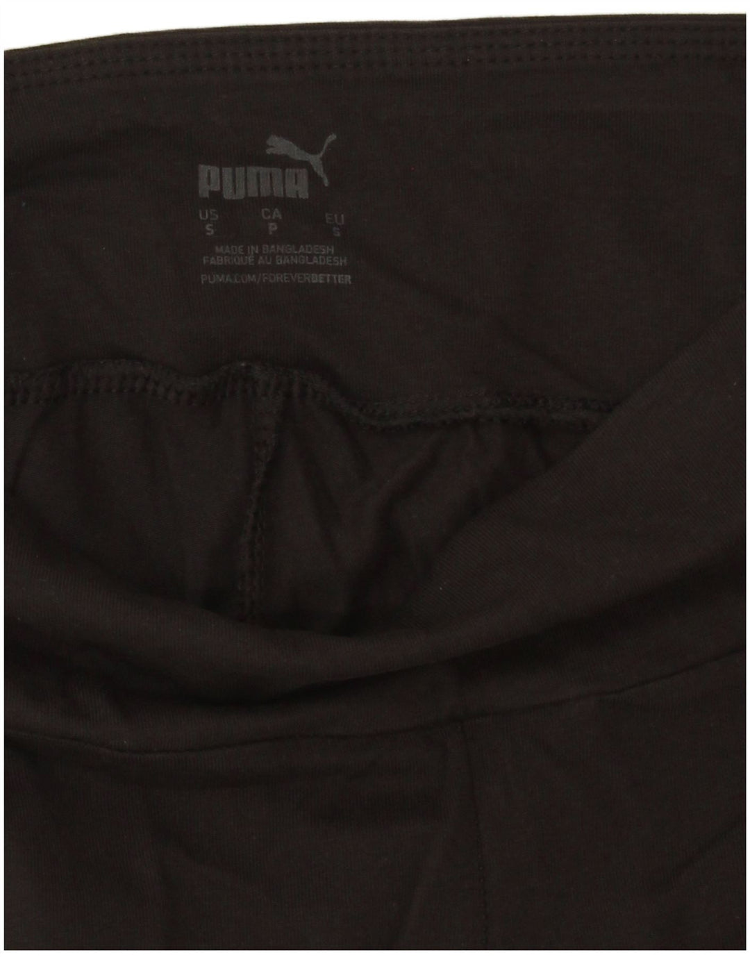 Leggings Puma Feminino UK 10 Pequeno Algodão Preto