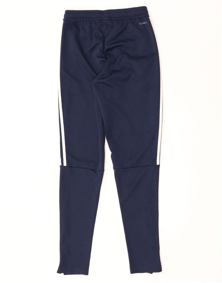 Calças de treino Adidas Mens Climalite XS azul marinho poliéster