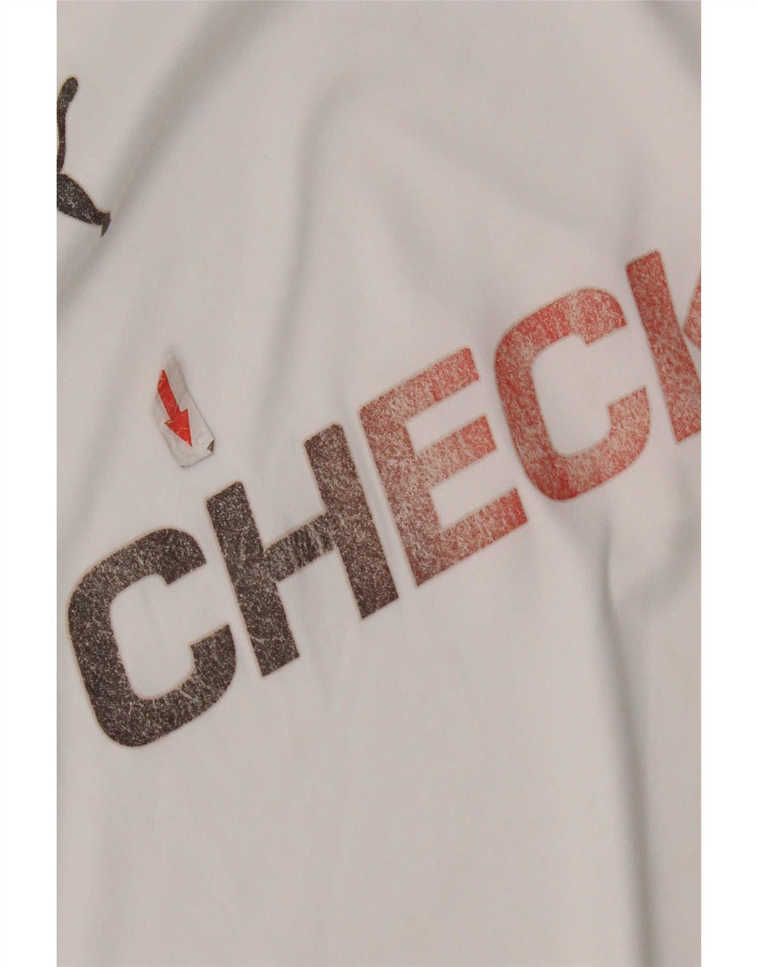 Puma camiseta feminina gráfica top médio branco poliéster